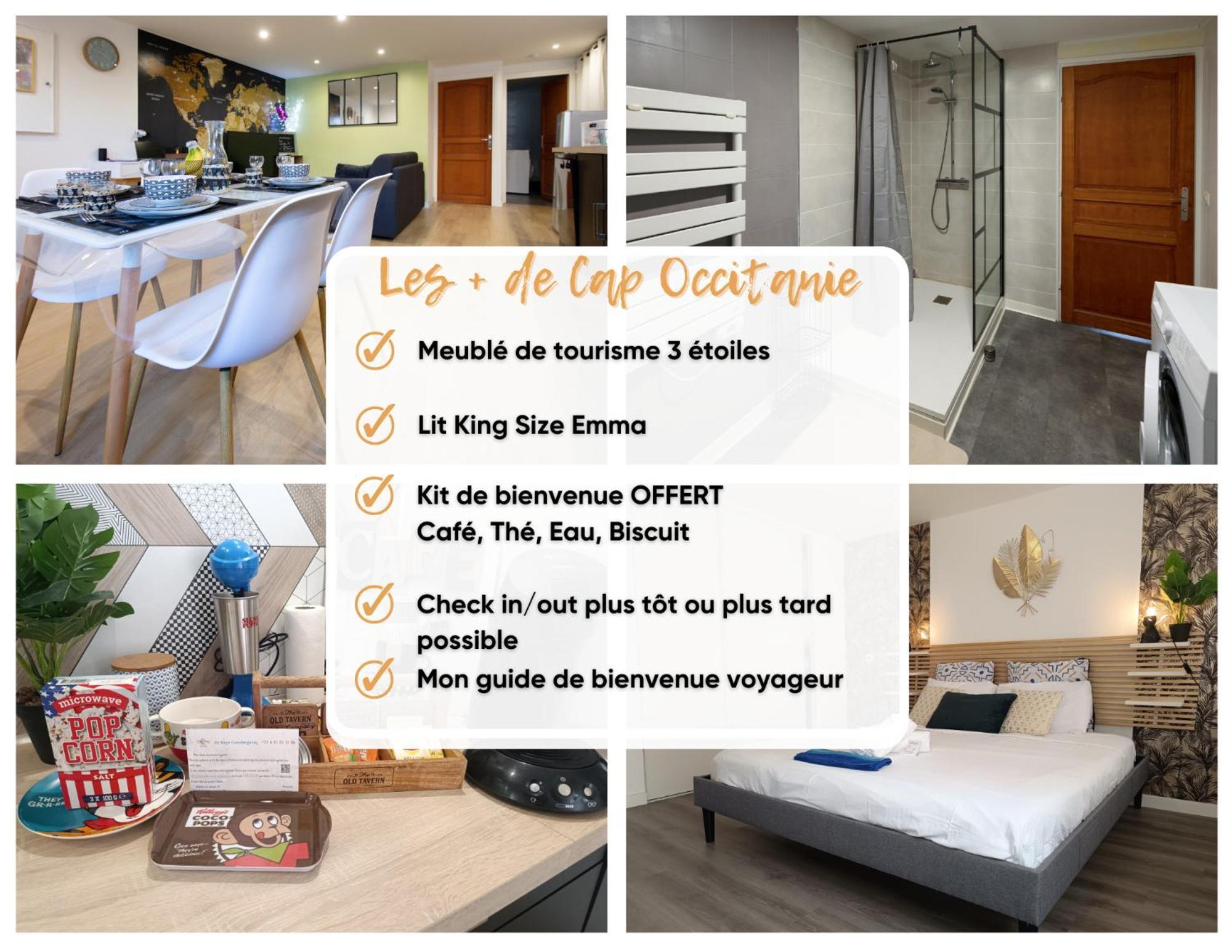 Апартаменти Le Concorde-Wifi-Clim-Parking-3Etoiles-Ockeys Bram Екстер'єр фото